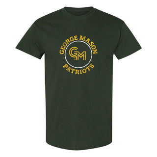 George Mason University Patriots Distressed Circle Logo T-Shirt - Forest