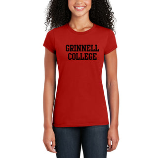 Grinnell College Basic Block Womens T-Shirt