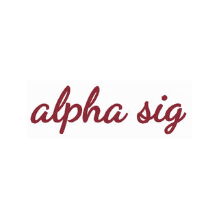 Alpha Sigma Alpha Greek Script Hat