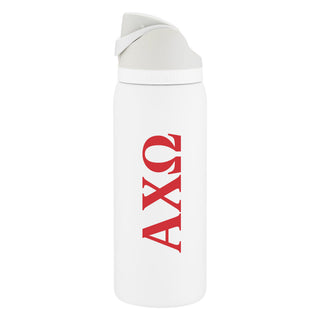 Alpha Chi Omega Greek Letter 32oz Owala Freesip - Shy Marshmallow
