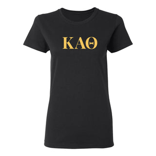 Kappa Alpha Theta Greek Letter Block Womens T-Shirt