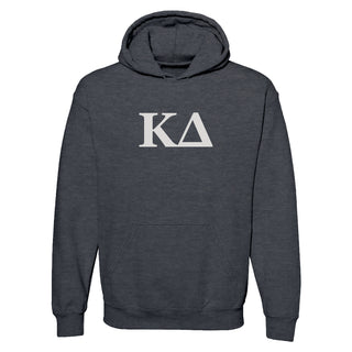Kappa Delta Greek Letter Block Hoodie - Dark Heather
