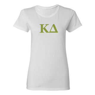 Kappa Delta Greek Letter Block Womens T-Shirt