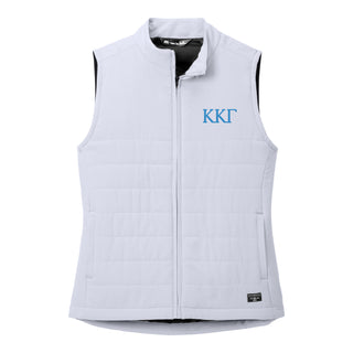 Kappa Kappa Gamma Greek Letter Block LC Travis Mathew Women's Cold Bay Vest - Microchip Grey