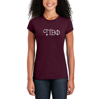 Pi Beta Phi Greek Letter Logo Womens T-Shirt