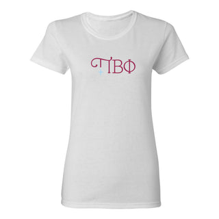 Pi Beta Phi Greek Letter Logo Womens T-Shirt