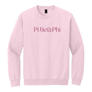 Pi Beta Phi Greek Wordmark Crewneck