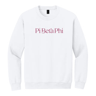 Pi Beta Phi Greek Wordmark Crewneck