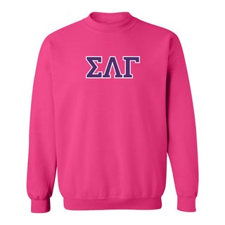 Sigma Lambda Gamma Greek Letter Block Crewneck Sweatshirt