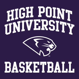 High Point University Arch Logo Basketball Hoodie - Purple