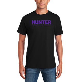 Hunter College Hawks Basic Block T Shirt - Black