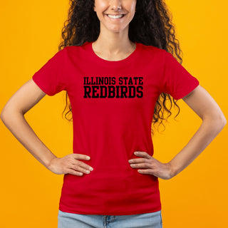 Illinois State Redbirds Basic Block Women's T-Shirt - Red