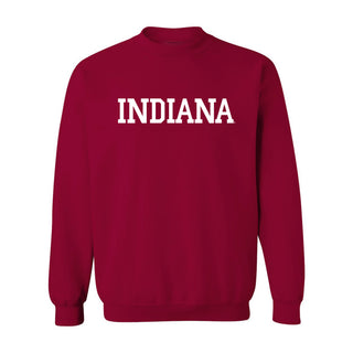 Indiana Hoosiers Basic Block Crewneck