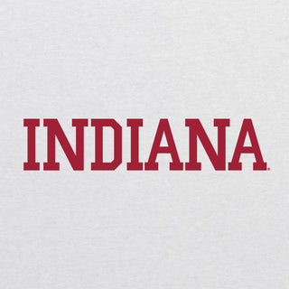 Indiana Basic Block NLA Triblend T-Shirt - Heather White