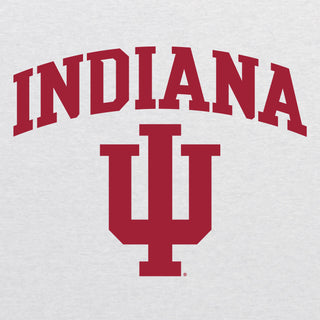 Indiana University Hoosiers Arch Logo Triblend Short Sleeve T-Shirt - Heather White