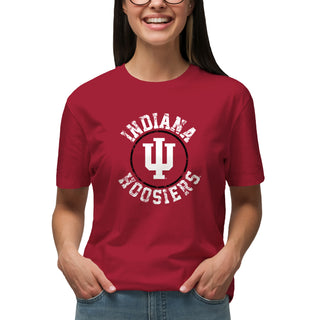Indiana Hoosiers Distressed Circle Logo T-Shirt