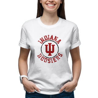 Indiana Hoosiers Distressed Circle Logo T-Shirt
