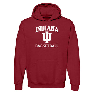 Indiana University Hoosiers Arch Logo Basketball Hoodie - Cardinal