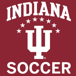 Indiana University Hoosiers Arch Logo Soccer Hoodie - Cardinal