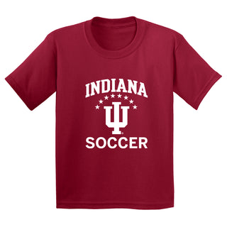 Indiana Arch Logo Soccer Youth T-Shirt - Cardinal