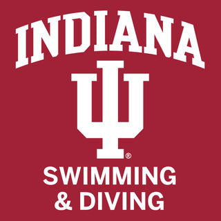 Indiana University Hoosiers Arch Logo Swimming Hoodie - Cardinal