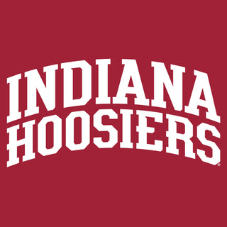 Indiana University Hoosiers Front Back Print Heavy Blend Hoodie - Cardinal