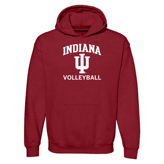 Indiana University Hoosiers Arch Logo Volleyball Hoodie - Cardinal