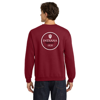 Indiana Classic Circle Bison Crewneck - Cardinal