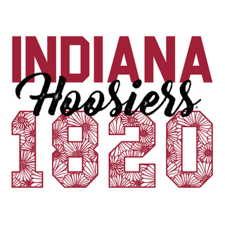 Flower Power Indiana Hoosiers Heavy Cotton Tank Top - White