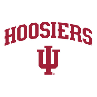 Indiana University Hoosiers Mascot Arch Logo Short Sleeve T Shirt - White