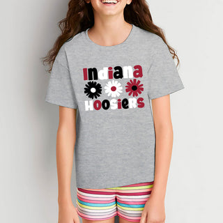 Indiana Daisy Dot Youth T-Shirt - Sport Grey