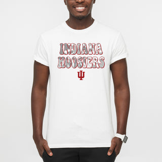 Indiana Tie Dye Type T-Shirt - White