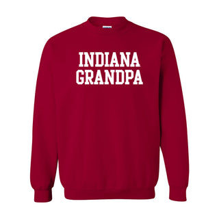 Indiana Basic Block Grandpa Crewneck - Cardinal