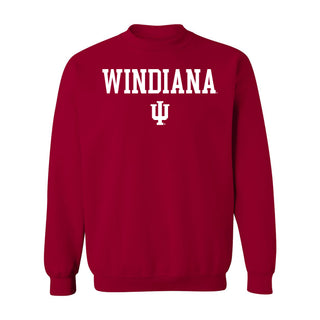 WINdiana Block Crewneck - Cardinal
