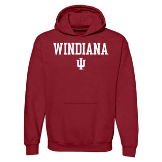 WINdiana Block Hoodie - Cardinal