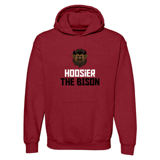 Indiana Squared Off Bison Hoodie - Cardinal