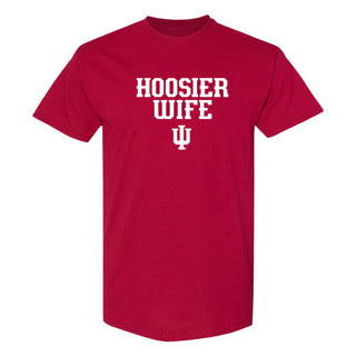 Indiana Hoosier Wife T-Shirt - Cardinal