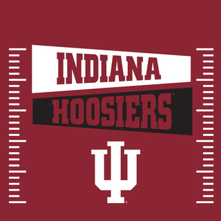 Indiana Hoosiers Football Field Block Hoodie - Cardinal