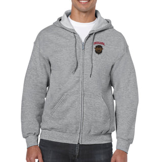 Indiana Bison Head LC EMB Full Zip Hoodie
