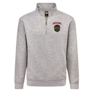 Indiana Bison Head LC EMB JA BTB 1/4-Zip Sweatshirt