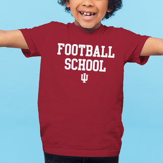 Indiana Football School Youth T-Shirt - Cardinal