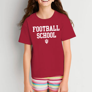 Indiana Football School Youth T-Shirt - Cardinal