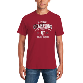 Indiana 2025 Football Champions Horizon Arch T-Shirt - Cardinal