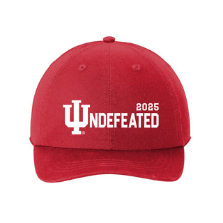 Indiana 2025 Undefeated Washed Twill Cap - Red