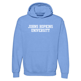 Johns Hopkins Blue Jays Basic Block Hoodie - Carolina Blue