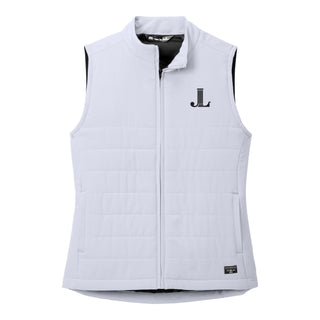 Junior League Logo LC EMB Travis Mathew Women's Cold Bay Vest - Microchip Grey