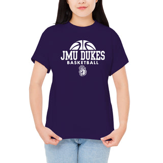 James Madison Basketball Hype T-Shirt - Purple