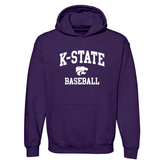 K-State Arch Logo Baseball Hoodie - Purple