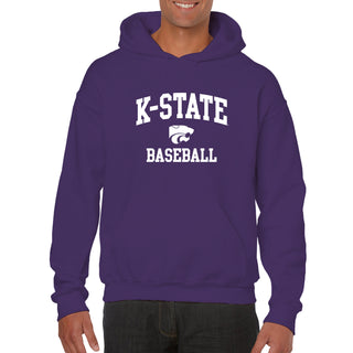 K-State Arch Logo Baseball Hoodie - Purple
