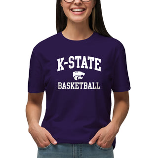 K-State Arch Logo Basketball T-Shirt - Purple